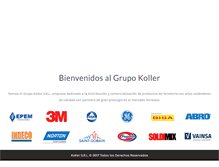 Tablet Screenshot of grupokoller.com.pe